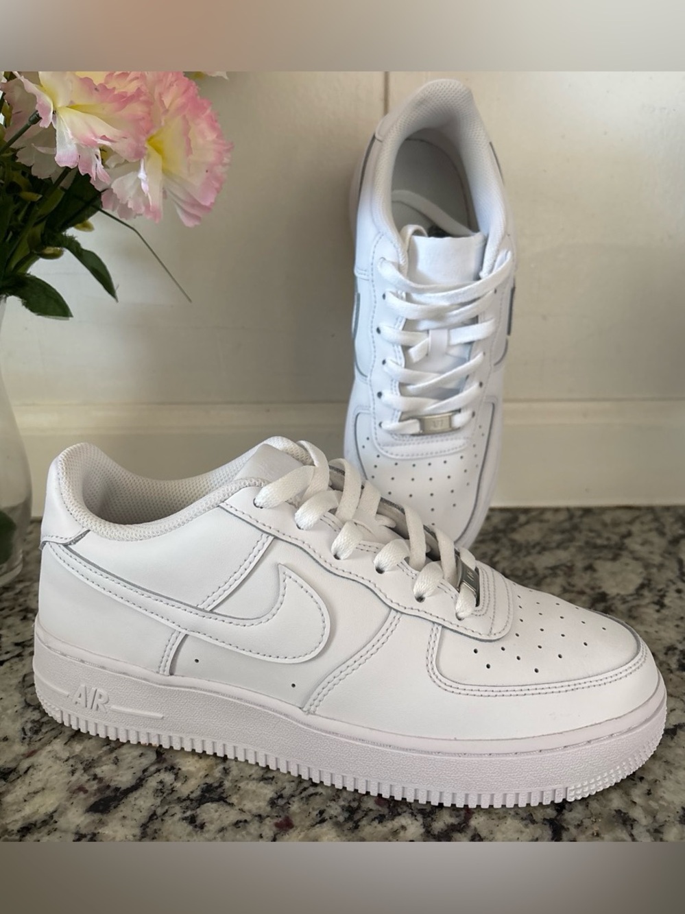 Nike White Low-Top Leather Sneakers